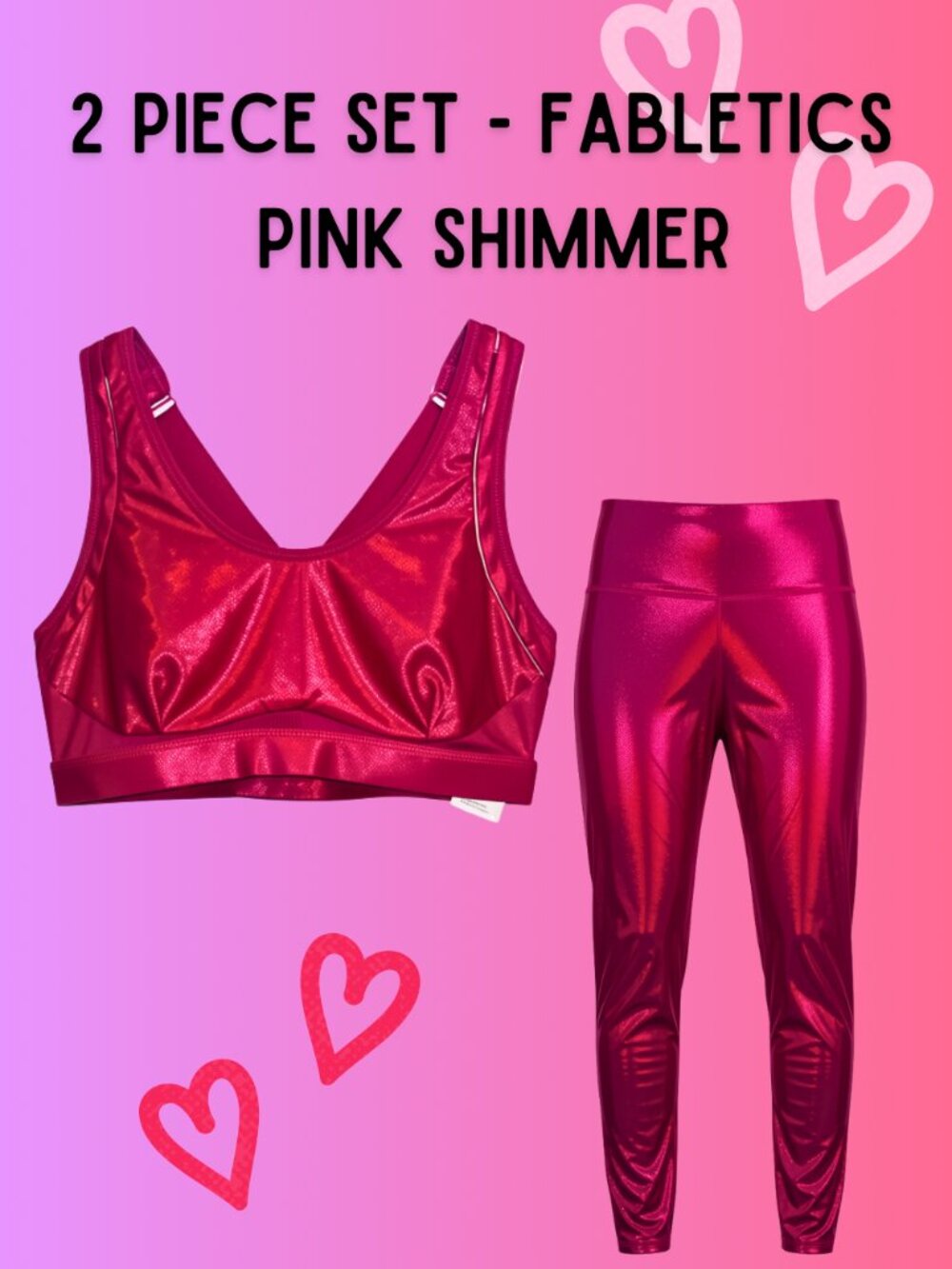 Pink Shimmer Work Out Set - Fabletics